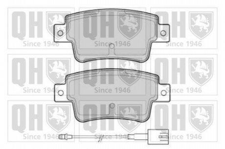 Комплект тормозных колодок, дисковый тормоз QUINTON HAZELL BP1768