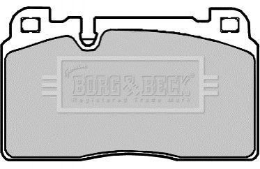 Комплект тормозных колодок, дисковый тормоз BORG & BECK BBP2382