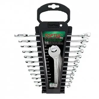 Набор ключей комбинированных на холдере 12 шт. дюймовый 1/4"-7/8" Toptul GBAC1201