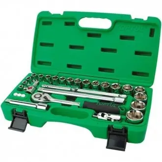 Набір інструменту 1/2" 28од. зі світним перехідником Toptul GCAI2801