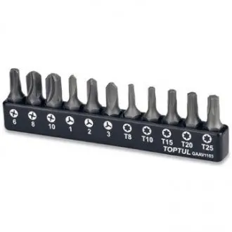 Набор бит 1/4" 11ед. Toptul GAAV1103