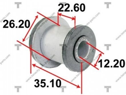 Втулка рейки рулевой toyota ipsum 01- TENACITY AAMTO1114 (фото 1)