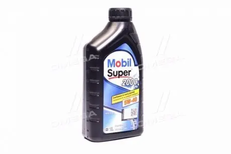 Олива моторна SUPER 2000 X3 5W-40 (Каністра 1л) MOBIL 155338