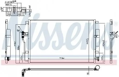 Радіатор кондиціонера First Fit NISSENS 940826