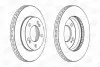 Гальмівний диск передній Ssangyong Actyon, Kyron, Rexton CHAMPION 562785CH