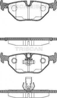 Комплект тормозных колодок, дисковый тормоз TRISCAN 8110 11003