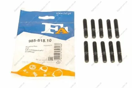 Шпилька колектора випускного Opel Astra/Vectra/Omega 1.6-2.0 91-05 (M8x1.25x16/28) (к-кт 10шт) FA1 985-818.10 Fischer Automotive One (FA1) 98581810
