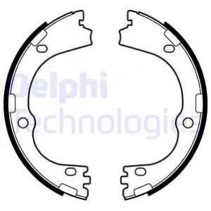 Тормозные колодки, барабанные Delphi LS2166