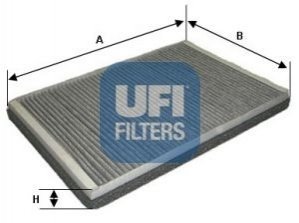Фильтр, воздух во внутренном пространстве UFI 54.123.00