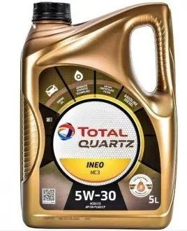 Олива моторна 5W30 Quartz Ineo MC3 5W30 (5 Liter) TOTAL 213698
