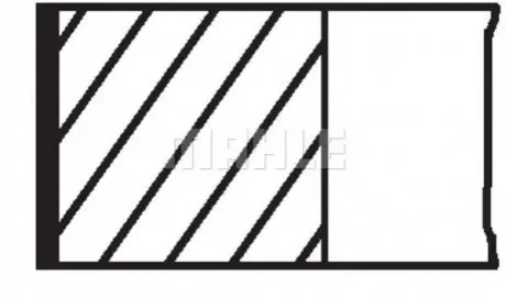 Комплект поршневих кілець MAHLE ORIGINAL MAHLE / KNECHT 015 73 N0