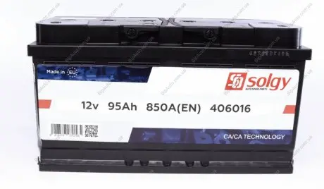 Стартерна батарея (акумулятор) SOLGY 406016