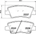 Klocki ham. i30 CEED 18- ty│ elektr.ham.r. BREMBO P30106