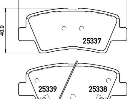 Klocki ham. i30 CEED 18- ty│ elektr.ham.r. BREMBO P30106