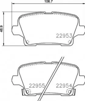 Гальмівні колодки дискові P59 097 BREMBO P59097