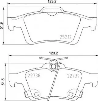 Гальмівні колодки дискові P 24 216 BREMBO P24216