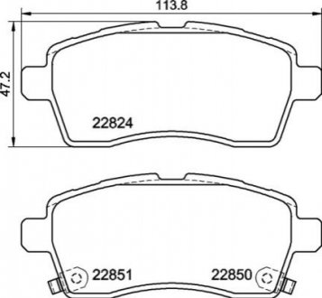 Тормозные колодки дисковые P 79 037 BREMBO P79037 (фото 1)