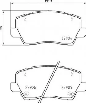 Гальмівні колодки дискові P30 114 BREMBO P30114