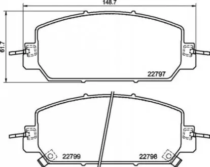 Гальмівні колодки дискові P28 098 BREMBO P28098