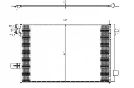 Радіатор кондиціонера NRF 350369
