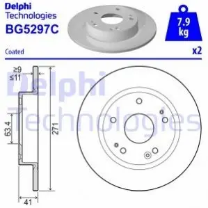 Автозапчастина Delphi BG5297C