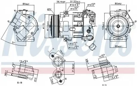 Компрессор NISSENS 890324