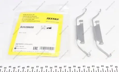 Комплект принадлежностей, тормозной суппорт TEXTAR 82028600