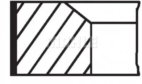 Комплект поршневих кілець MAHLE ORIGINAL MAHLE / KNECHT 010 29 N1