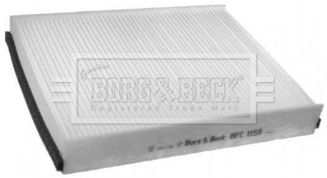 Фільтр, повітря у внутрішньому просторі BORG & BECK BFC1159 (фото 1)