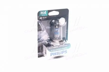 Автолампа X-tremeVision Pro150 H4 P43t-38 55 W 60 W прозрачно-голубая PHILIPS 12342XVPB1
