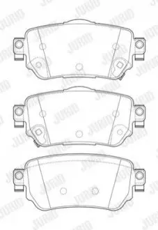 NISSAN Тормозные колодки задн.Qashqai 13- Jurid 573658J