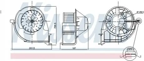Вентилятор салона NISSENS 87802