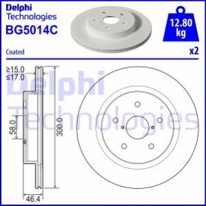 Гальмівний диск Delphi BG5014C