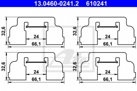 Аксессуары для тормозных колодок ATE 13.0460-0241.2