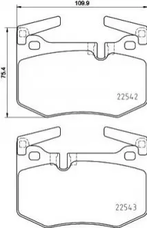 Гальмівні колодки дискові P83 164 BREMBO P 83 164 (фото 1)
