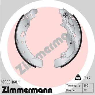 Тормозные колодки барабанные ZIMMERMANN 109901601