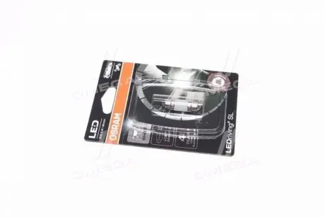 Лампа светодиодная LED cool white 6000K 1шт (C5W (36 mm) 1W 12V SV8,5-8) OSRAM 6418DWP-01B
