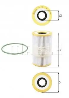Фильтр масляный KNECHT MAHLE / KNECHT OX1185D