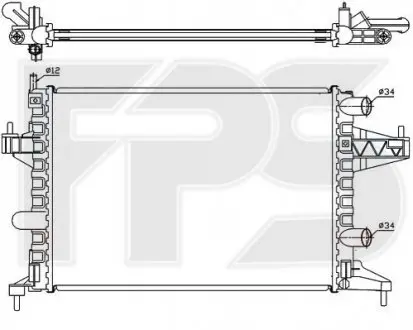 Радиатор охлаждения FPS FP52A265