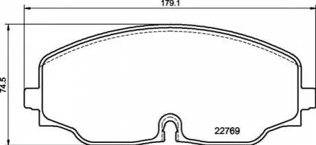 Гальмівні колодки дискові P85 176 BREMBO P85176