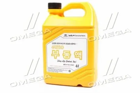 Антифриз концентрат hyundai long life coolant всесезонный, 4л HYUNDAI MOBIS 0710000401 (фото 1)