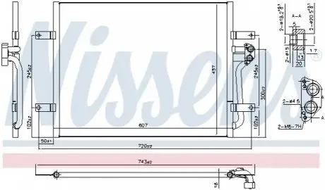 Радіатор кондиціонера NISSENS 940585