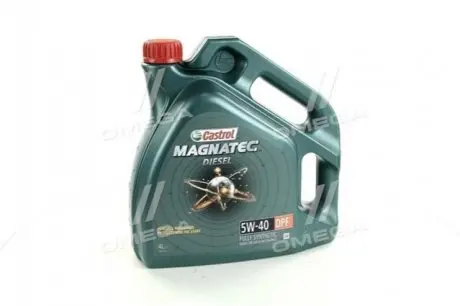 Моторное масло Magnatech Diesel DPF / 5w40 / 4л. / (ACEA C3, API SN/CF) CASTROL 15C4AA