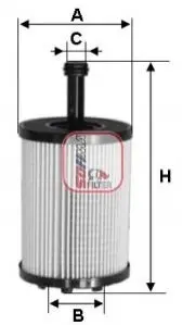 Фільтр масляний S 5197 PE SOFIMA S5197PE