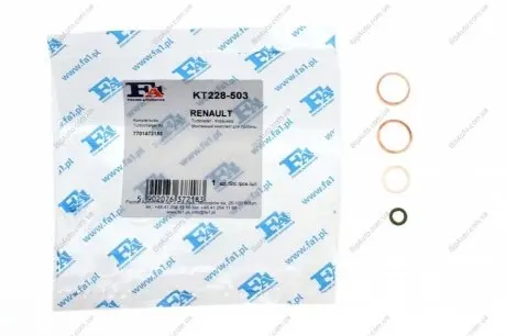 Комплект прокладок турбіни Renault Laguna II 2.0 16V 03-05 FA1 Fischer Automotive One (FA1) KT228-503