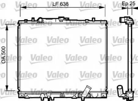 Радіатор Valeo 734424