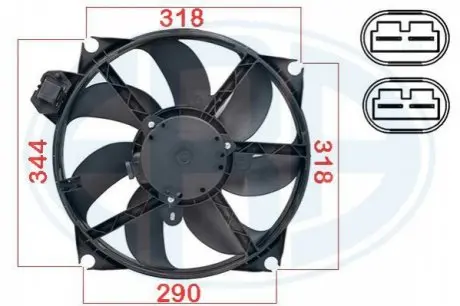 Вентилятор, охлаждение двигателя ERA 352084
