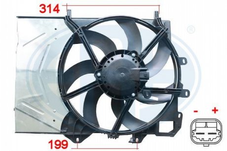 Вентилятор охлаждения радиатора ERA 352043 (фото 1)