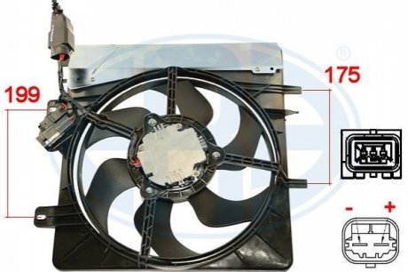 Вентилятор охлаждения радиатора ERA 352055 (фото 1)