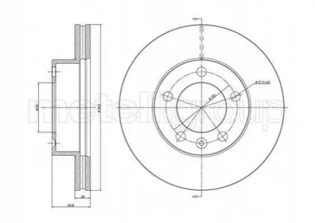 Тормозной диск CIFAM 800-1286C